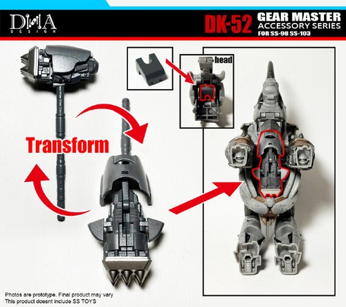Neu Transformation Spielzeug DNA Design DK-52 Upgrade Kit auf Lager - Bild 3 von 5