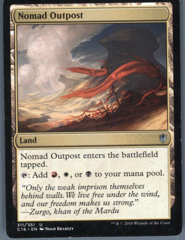 Commander 2016 Nomad Outpost #311