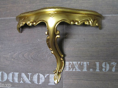 MINI WANDKONSOLE KONSOLE ABLAGE GOLD BAROCK REPRO 23,5x10x18 Wandspiegel 3