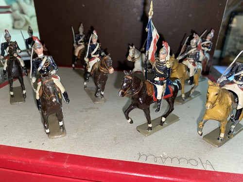 CGB Mignot Republican Guards Toy Soldiers Hand Painted Extremely Rare 11 Pieces - Picture 7 of 10