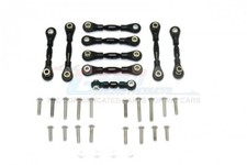 GPM Racing Black Aluminum 9pc Tie Rod Set - For Traxxas 4-Tec 2.0 GT160-BK-BEBK