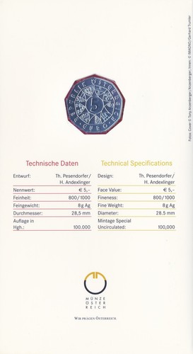 Österreich 5 Euro 2007 Silber 850 Jahre Mariazell hgh im Blister - Imagen 3 de 3
