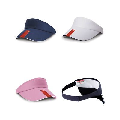 Result Caps Damen Sport Visor Cap Sonnenblende Fitness Baumwolle RC048X New