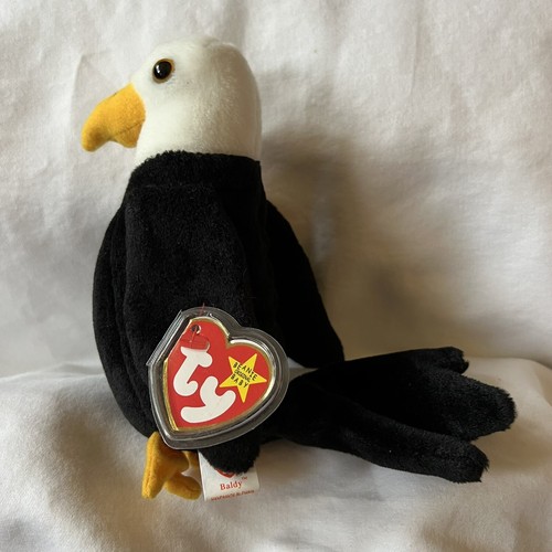 TY Beanie Baby Original Collection Retired 1996 Baldy The Eagle PVC #4074 - Picture 6 of 11