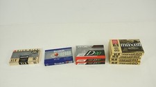Maxell TDK Scotch High Bias 60 90 Minute Cassette Tapes Lot of 8 New Sealed B1