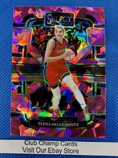 2024 #1 Elena Delle Donne Panini WNBA Select Concourse Pink Ice Prizm Mystics