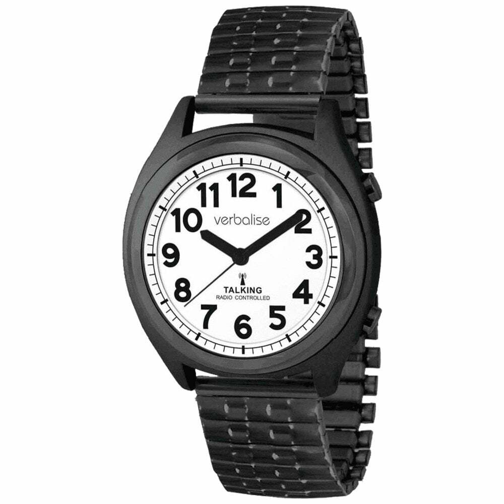 Verbalise Talking Watch with Black Expanding Strap VBK93-EBK