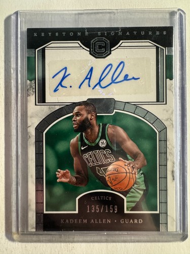 K215,019 - 2017-18 Panini Cornerstones Keystone Auto #25 Kadeem Allen #/159