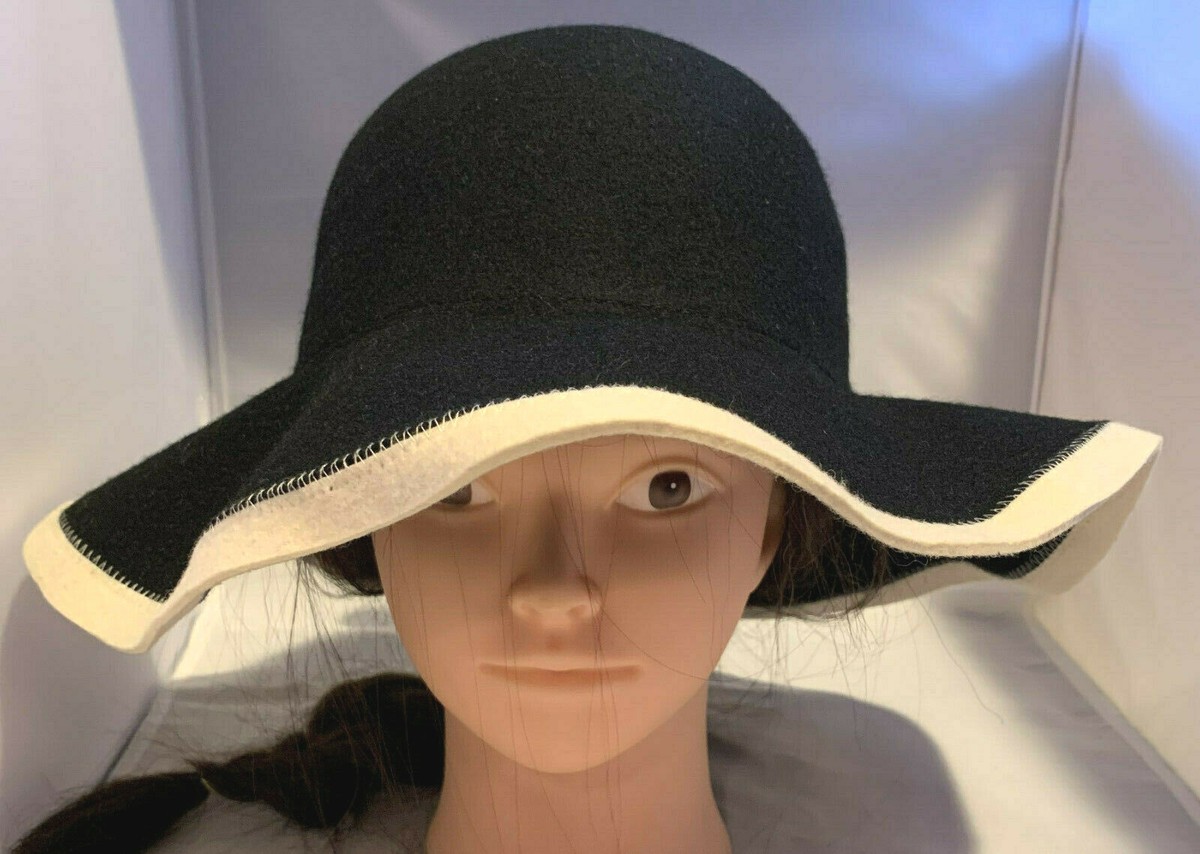 FLOPPY WIDE BRIM BLACK WOMEN
