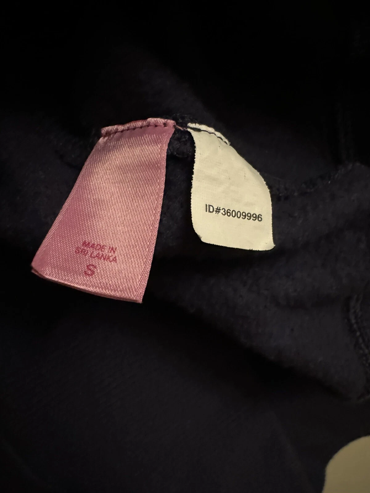 UNDERCOVER Victoria's Secret Rosa Auburn University Navy Felpa con Cappuccio Zip Giacca Donna Small S