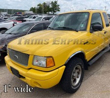 For1993-2011 Ford Ranger Stainless Wheel Well Lip Arch Fender Trim 4pc 1 Short