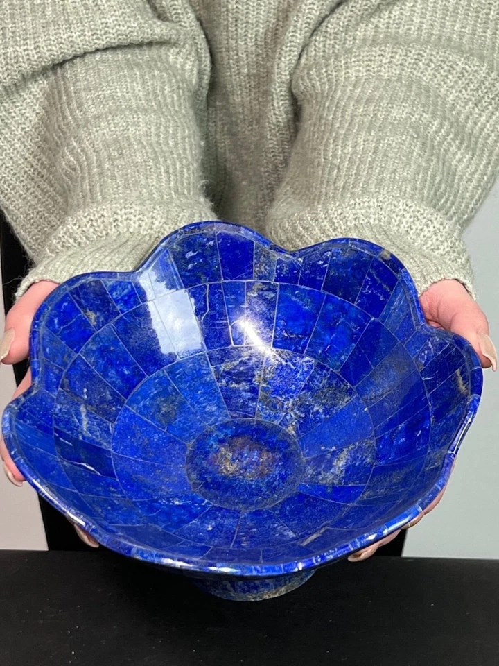 Schalen Handgefertigte Serpentine mit Lapislazuli - Bild 4 von 4