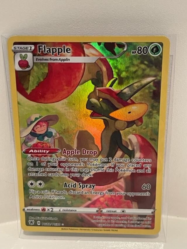 flapple pokemon card full art Pokémon TCG - Flapple - 210/191 - Illustration Rare - Surging Sparks main image 1