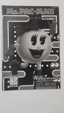 Ms. Pac-Man B W Super Nintendo SNES Manual Instruction Booklet