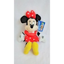 Disney's Minnie Mouse 9" Red Polka Dot Dress  Bow Stuffed Plush Animal Toy NEW