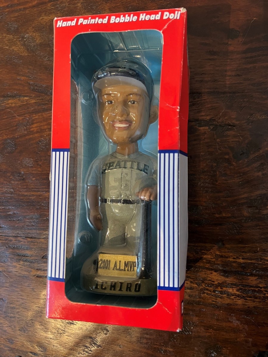 Ichiro Suzuki - MLB Hand Painted Al MVP 2001 Bobblehead Doll