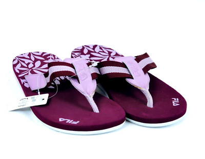 Fila Kids Sandal Band Flip Flop Beach/Pool Slipper Pink Color Sz 32