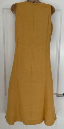 EX Seasalt Grass Wave Sleeveless Linen Dress Dark Sienna Sizes 8-22 RRP £75.95 - Picture 4 of 5