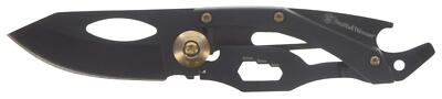 Smith & Wesson Multi-Tool 5.5in Stainless Steel Folding Knife Pocket Clip