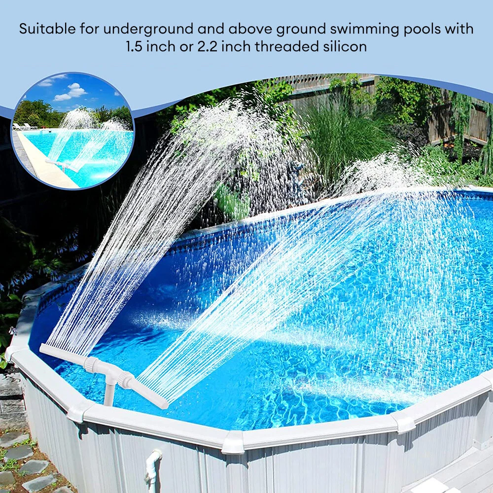 Above ground on sale pool waterfall