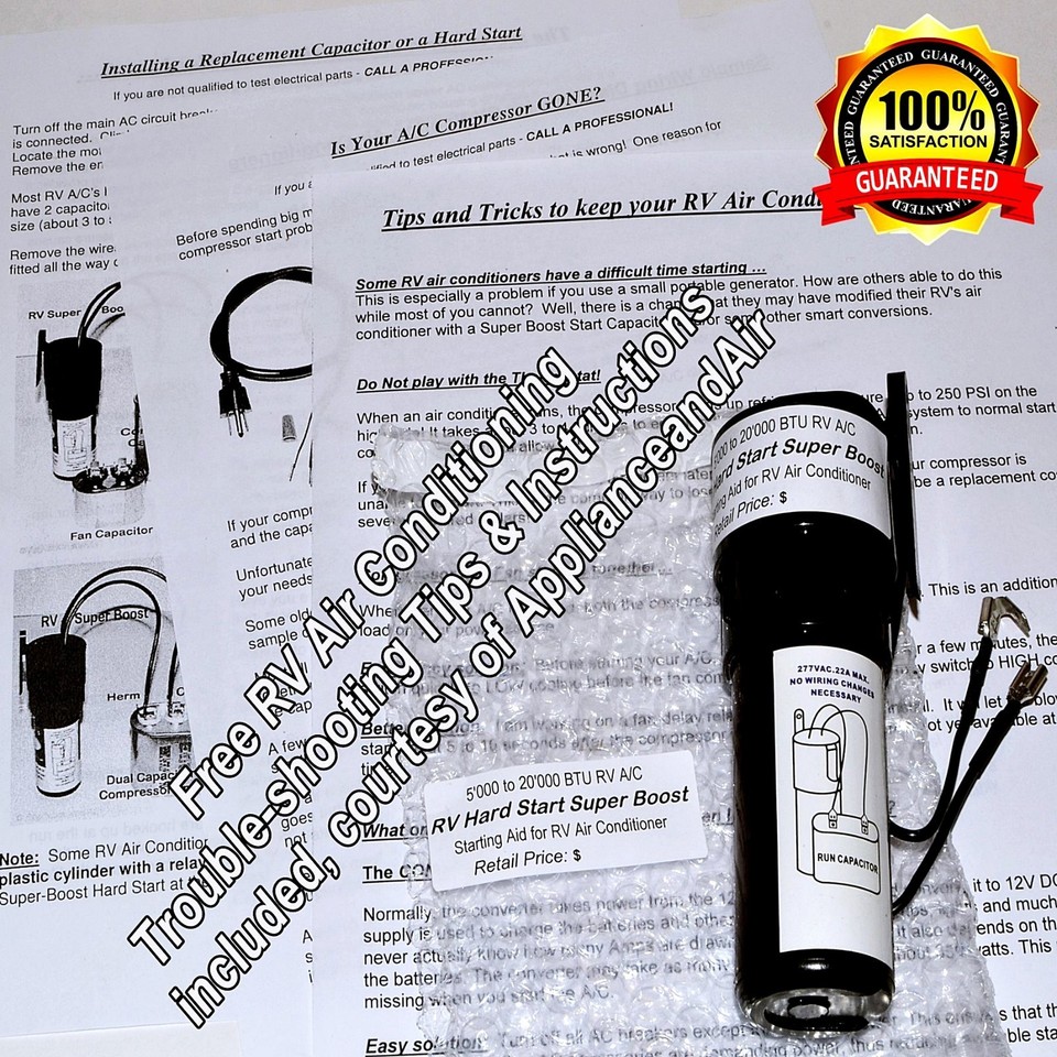 Coleman Hard-Start Kit Repl. 1497-0471 Start Capacitor 47-56 MFD Camper RV Air - Foto 9