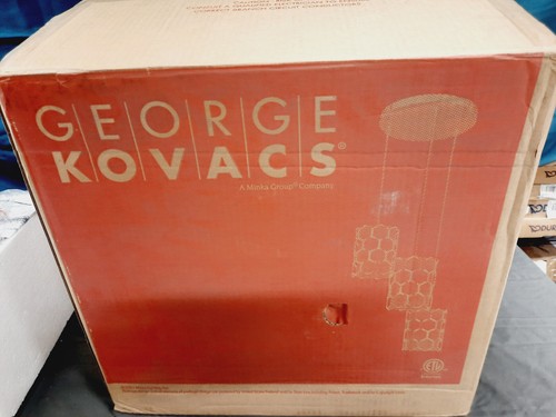George Kovacs P1893-613 "Missing Link Collection" Pendant Polished Nickel *NEW* - Picture 2 of 9