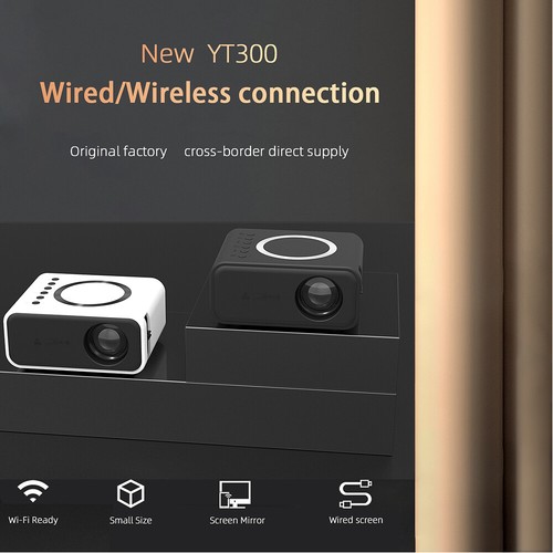 Mini Portable Projector Wired and Wireless Same Screen Mobile Phone Home Theater - Picture 2 of 24