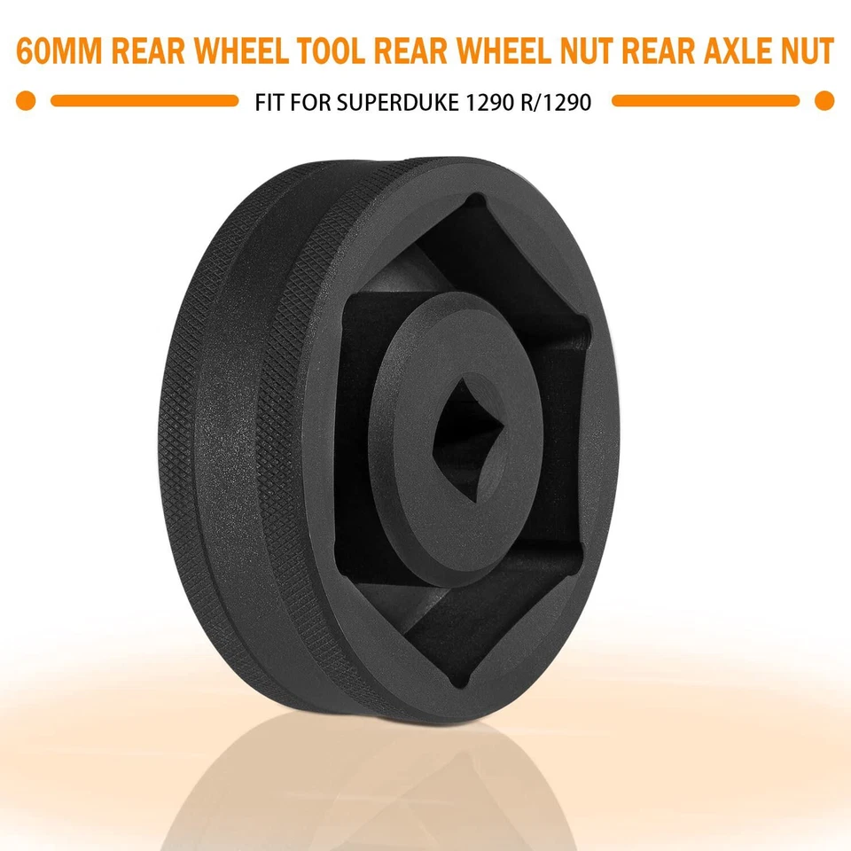 Herramienta de enchufe de tuerca de eje de rueda trasera 60 mm para KTM Super Duke 1290/1290 R 2014-2022 Foto 2 de 4