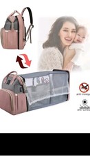 3 IN 1 Multifunctional Baby Diaper Bag Backpack with Changing station Diaper Pad