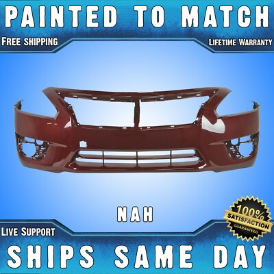NEW *Painted NAH Cayenne Red* Front Bumper Cover for 2013-2015 Nissan Altima