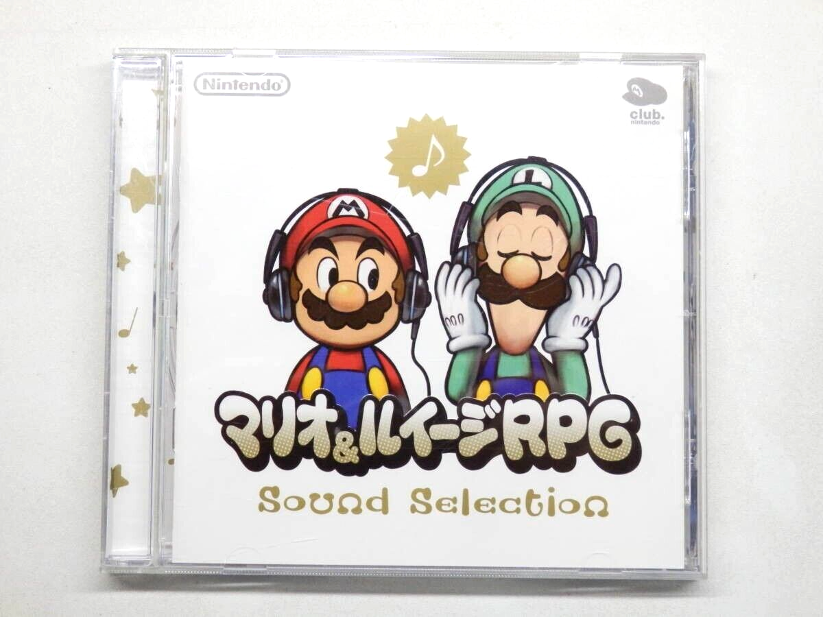 Mario & Luigi RPG Sound Selection Soundtrack CD club Nintendo From Japan Used