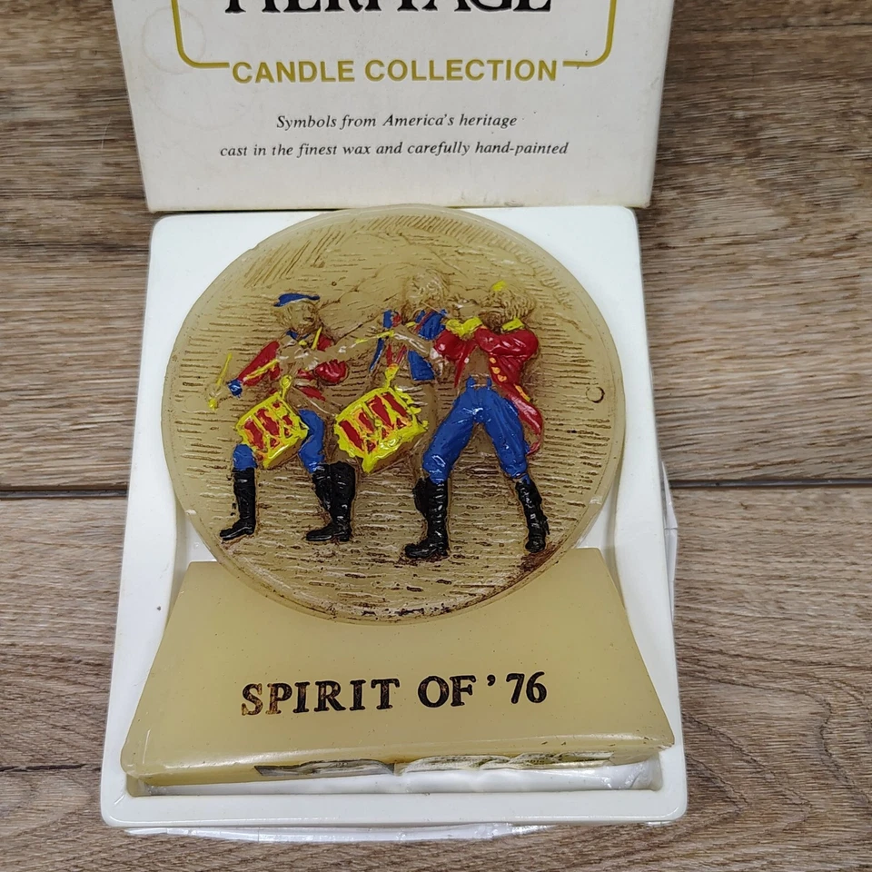 America's Candle Collection Heritage Spirit of '76 USA Hand Painted 1976 - Image 4 of 4