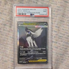 Mega Absol Ex SIR #180/132 PSA 9 GEM MINT Pokémon 2025 Mega Evolution EN