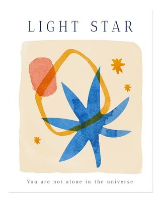 Abstrakte Wandkunst Lichtstern Modernes Design Abstraktes Kosmisches T