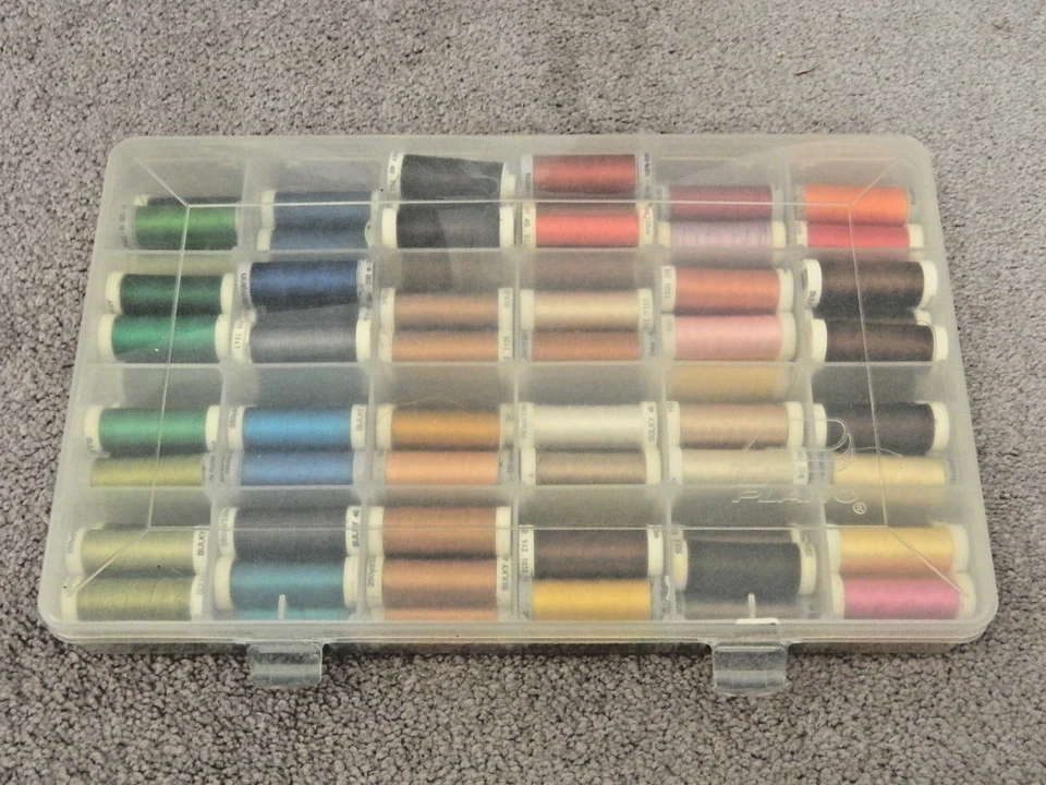 Lot of 94 Spools of Gutermann & SULKY Machine Embroidery Thread with Case - Image 2 of 4