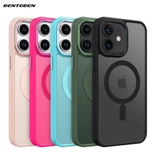 For iPhone 12 Mini Frosted Case MagSafe Magnetic Shockproof Thin Slim Cover