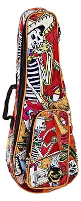 Ortega KUB-EM-SO Gigbag Tasche Sopran Ukulele Designer Schultergurte Zubehörfach
