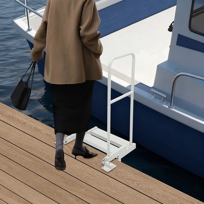 Folding Boat Boarding Platform Dock Step Dock Extension Ramp For Boat Lifts NEW