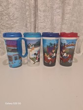 Walt Disney World/Paris Resort Rapid Fill Set Of 4 Mugs Vintage