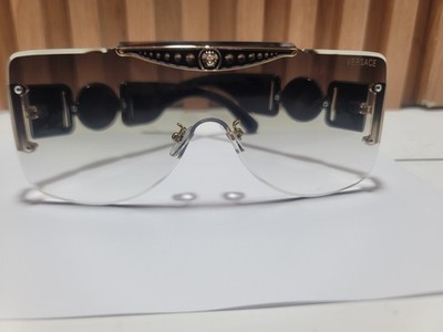 VERSACE  Pilot Aviator Sunglasses Unisex / light Grey Lens