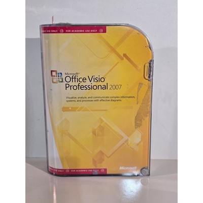 Microsoft Office Visio Professional 2007 Academic Edition w/ Product Key CD