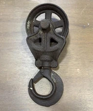 Ney Climax Hay Trolley Center Drop Pulley Cast Iron Farm Barn Tool