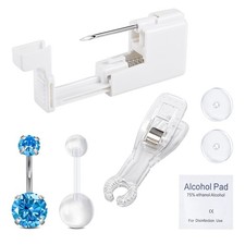 QWALIT Belly Button Piercing Kit Gun Belly Piercing Kit Belly Button Piercing Gu