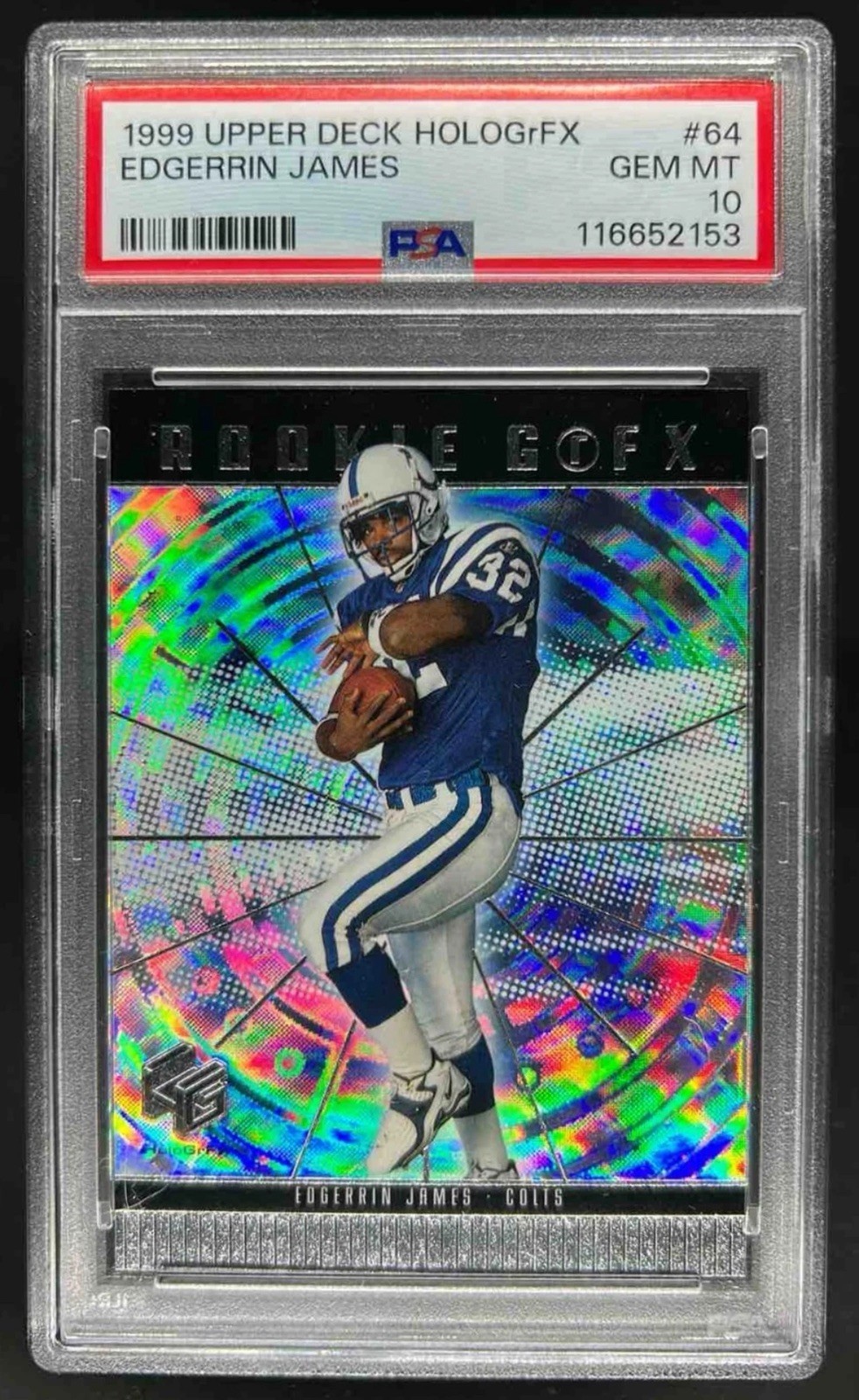 Edgerrin James Upper Deck Hologrfx #64 Base