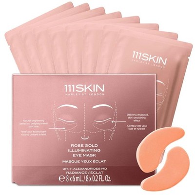 111SKIN Rose Gold Illuminating Eye Mask Brightening Hydrating Patches 8 Pairs
