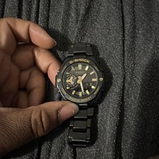 G-Shock G-Steel Stainless Steel Solar Black Gold Watch GST-B500BD-1A9 $899 Casio