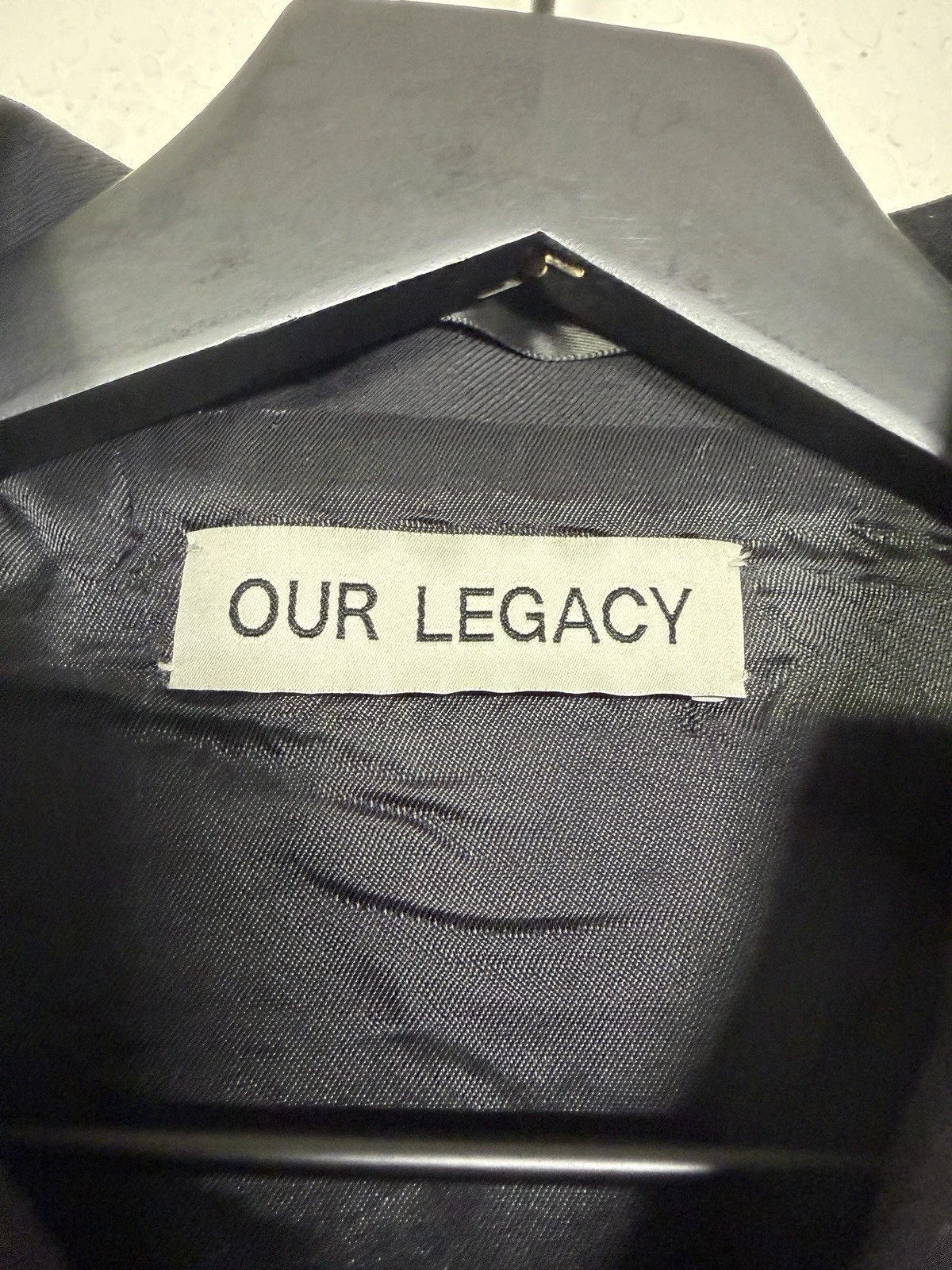 Our Legacy Black Wool Mini Jacket Size 46 - product detail image 3
