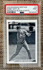 2020 Bowman Heritage Bobby Witt Jr. #BHP-25 Prospects Black & White PSA 9 MINT