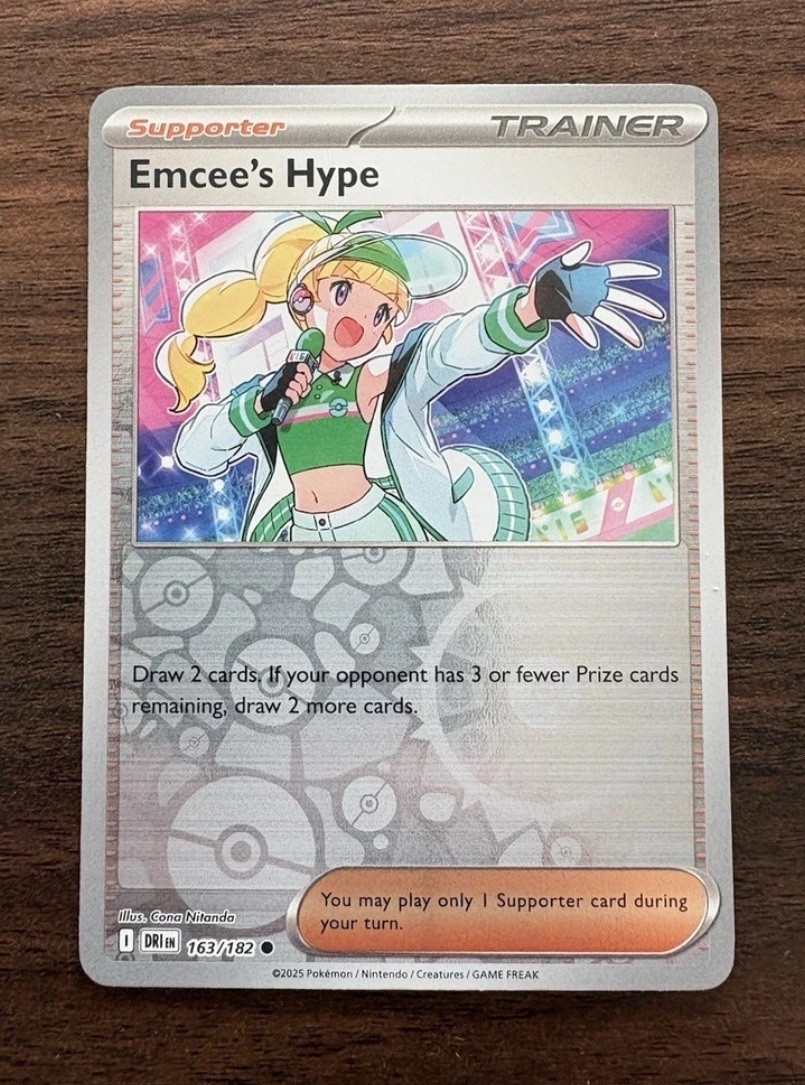 Emcee's Hype (Reverse Holo) - 163/182 - Destined Rivals - NM/M - Pokemon