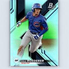 2019 Bowman Platinum Cole Roederer #TOP-98 Top Prospects Chicago Cubs